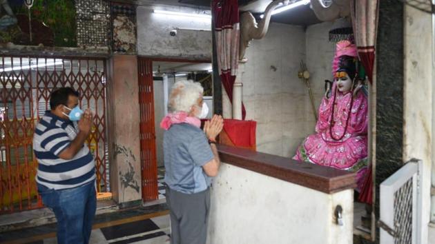 The religious places were closed in Delhi on March 23, two days ahead of the nationwide lockdown imposed to check the spread of coronavirus. (HT photo) The religious places were closed in Delhi on March 23, two days ahead of the nationwide lockdown imposed to check the spread of coronavirus. (HT photo)