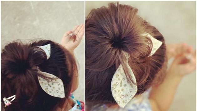 Neha Dhupia shared pictures of daughter Mehr on Sunday. Neha Dhupia shared pictures of daughter Mehr on Sunday.