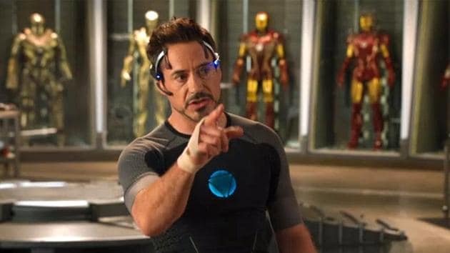 Robert Downey Jr in a still from Iron Man 3.