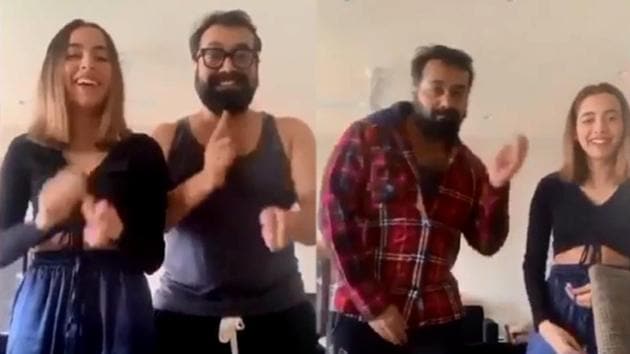 Anurag Kashyap grooves with daughter Aaliyah Kashyap in TikTok videos.