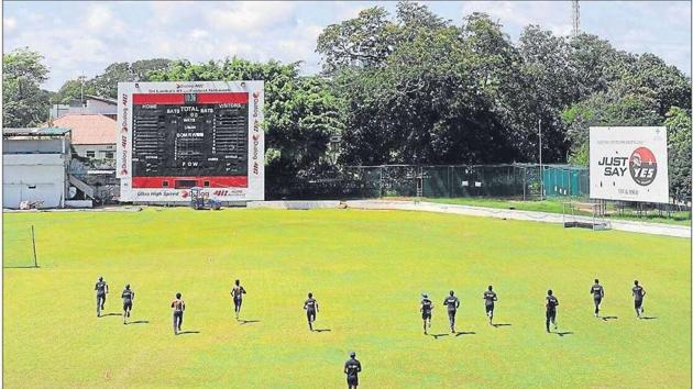 Sri Lanka’s international cricketers began outdoor training last week after almost two months of lockdown (Reuters) Sri Lanka’s international cricketers began outdoor training last week after almost two months of lockdown (Reuters)