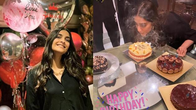 Sonam Kapoor celebrated her birthday with her family in Mumbai.