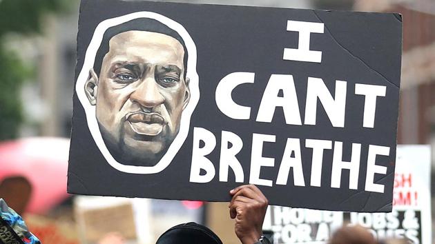 As protests over Floyd’s death intensified in the US, social media was flooded with posts on police brutality(Getty Images)