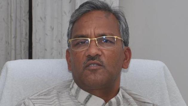 Chief Minister Trivendra Singh Rawat ‘s government’s latest guidelines exempt VIPs in Uttarakahnd from mandatory quarantine after travel amid the Covid-19 pandemic.(HT PHOTO)