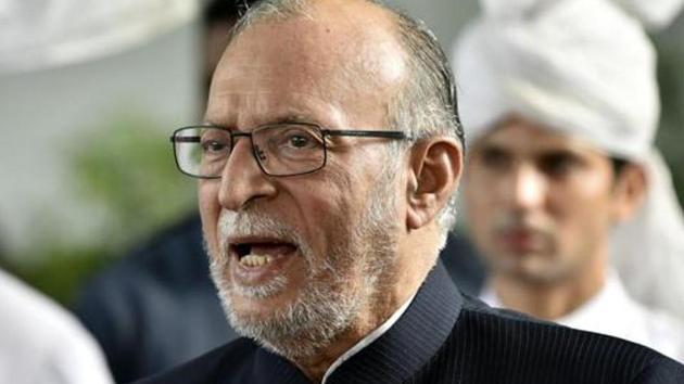 Lieutenant Governor of Delhi Anil Baijal responded to criticism by the Aam Aadmi Party on the issue of Delhi hospitals only serving Delhi residents.(Sonu Mehta/HT PHOTO)