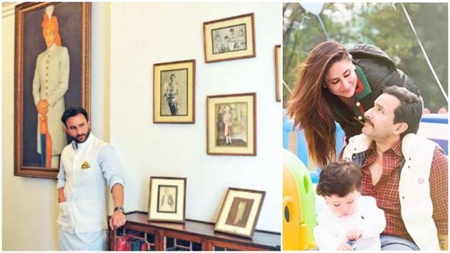Saif Ali Khan and Kareena Kapoor visit Pataudi Palace in winters.
