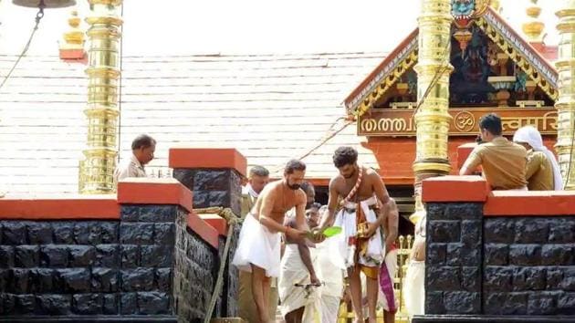 Citing a sharp increase in caseload in the neighbouring states, the priest said it is better to postpone the opening of the temple. (Photo by Vivek Nair / Hindustan Times)