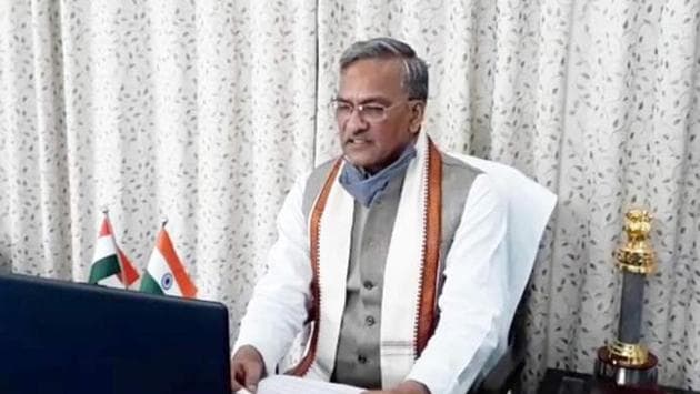 Uttarakhand chief minister Trivendra Singh Rawat says Covid-19 cases in the state have come down in the last two days. (HT File Photo) Uttarakhand chief minister Trivendra Singh Rawat says Covid-19 cases in the state have come down in the last two days. (HT File Photo)