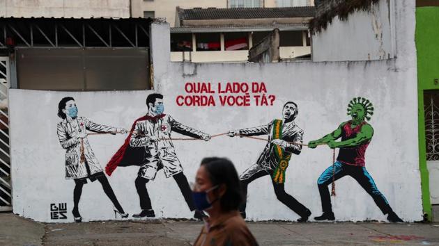 Both governors have criticized President Jair Bolsonaro’s rejection of quarantine measures to contain spread of the coronavirus.(Reuters Photo) Both governors have criticized President Jair Bolsonaro’s rejection of quarantine measures to contain spread of the coronavirus.(Reuters Photo)