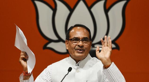 In a viral audio clip, Madhya Pradesh CM Shivraj Singh Chouhan’s can be heard saying the previous state government was toppled on the instructions of the central BJP leadership. (Raj K Raj/HT PHOTO) In a viral audio clip, Madhya Pradesh CM Shivraj Singh Chouhan’s can be heard saying the previous state government was toppled on the instructions of the central BJP leadership. (Raj K Raj/HT PHOTO)