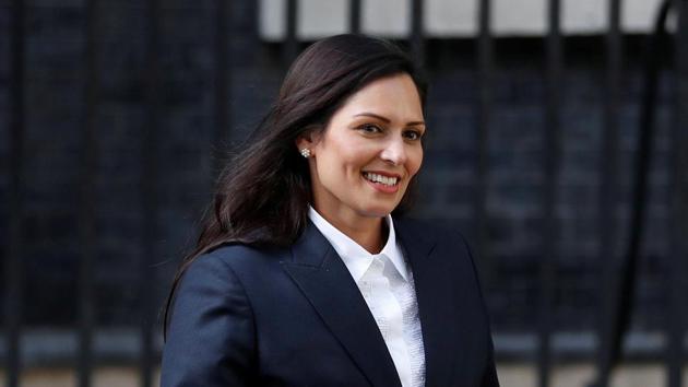 Questioned by an Opposition Labour Party MP on whether the minister fully understood the “anger and frustration” felt by anti-racism demonstrators protesting against the brutal killing of African-American George Floyd in police custody in the US, Priti Patel retaliated with references to her own experiences.(REUTERS) Questioned by an Opposition Labour Party MP on whether the minister fully understood the “anger and frustration” felt by anti-racism demonstrators protesting against the brutal killing of African-American George Floyd in police custody in the US, Priti Patel retaliated with references to her own experiences.(REUTERS)