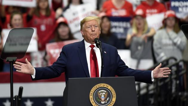 President Donald Trump speaks during a campaign rally in Charlotte in March 2020. (AP File Photo) President Donald Trump speaks during a campaign rally in Charlotte in March 2020. (AP File Photo)