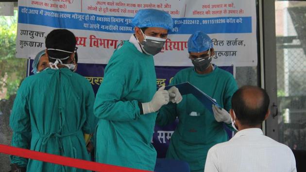On Thursday, Gurugram recorded a total of 2737 cases, with 191 fresh cases. The city suffered 19 deaths due to the coronavirus disease.(Yogendra Kumar/HT file photo) On Thursday, Gurugram recorded a total of 2737 cases, with 191 fresh cases. The city suffered 19 deaths due to the coronavirus disease.(Yogendra Kumar/HT file photo)