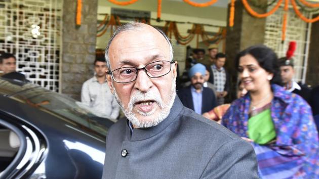 Delhi Lt Governor Anil Baijal has set up the expert Covid-19 committee in his capacity as chairman, Delhi Disaster Management Authority.(Raj K Raj/HT PHOTO)