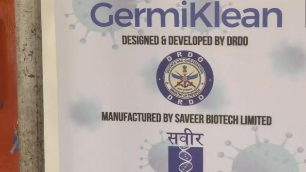 DRDO designed and developed a dry heat treatment chamber named “GermiKlean”. This chamber is designed to sanitise 25 pairs of uniforms within 15 minutes.(ANI)