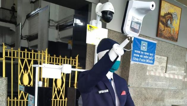 The system – Captain Arjun – is also equipped with sensor-based sanitizers and mask dispensers and the railways is also likely to introduce it at stations in Mumbai. The system – Captain Arjun – is also equipped with sensor-based sanitizers and mask dispensers and the railways is also likely to introduce it at stations in Mumbai.