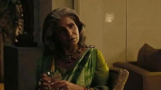 Dimple Kapadia in a still from Tenet. Dimple Kapadia in a still from Tenet.