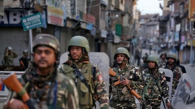 Officials said the operation, which was launched during midnight by the Indian Army, Central Reserve Police Force (CRPF) and the local police, is over. (Reuters Photo. Representative image) Officials said the operation, which was launched during midnight by the Indian Army, Central Reserve Police Force (CRPF) and the local police, is over. (Reuters Photo. Representative image)