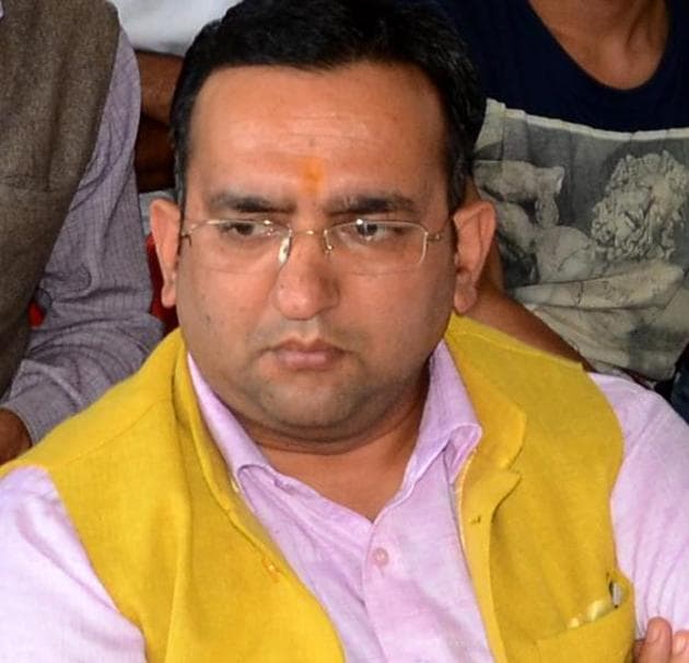 The high command has sought a report on the dissidence in its state unit. The move follows Jwalamukhi legislator Ramesh Chand Dhawala, who is also the chairman of the state planning board, opening a front against state unit organising secretary Pawan Rana (above) recently. (HT FILE PHOTO) The high command has sought a report on the dissidence in its state unit. The move follows Jwalamukhi legislator Ramesh Chand Dhawala, who is also the chairman of the state planning board, opening a front against state unit organising secretary Pawan Rana (above) recently. (HT FILE PHOTO)
