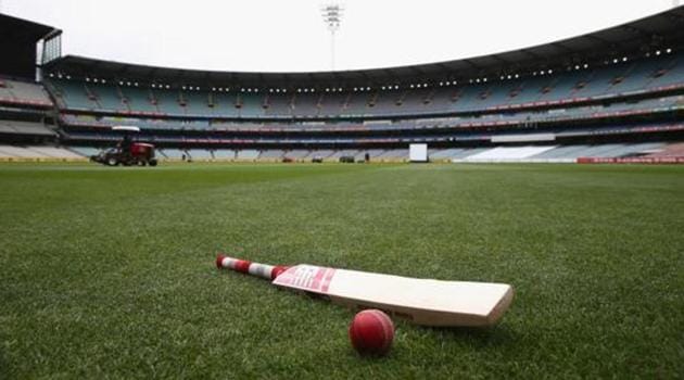 A bat and ball are seen on the turf (Getty Images) A bat and ball are seen on the turf (Getty Images)
