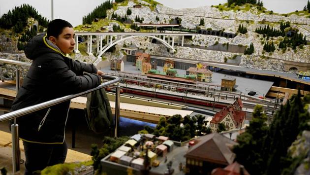 A boy looks at a model train layout at the Backo Mini Express Museum . “Everyone perceives this as a children’s game but it is far from that,” said Urbic’s associate Zvonko Cebalo. “There is a concentration of knowledge -- electronic, electric, IT, robotic,” he told AFP. (Denis Lovrovic / AFP) A boy looks at a model train layout at the Backo Mini Express Museum . “Everyone perceives this as a children’s game but it is far from that,” said Urbic’s associate Zvonko Cebalo. “There is a concentration of knowledge -- electronic, electric, IT, robotic,” he told AFP. (Denis Lovrovic / AFP)