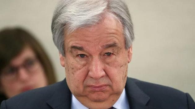 United Nations Secretary-General Antonio Guterres said that the UN premises will be re-opened for diplomats, staff and journalists in four phases.(Reuters file photo) United Nations Secretary-General Antonio Guterres said that the UN premises will be re-opened for diplomats, staff and journalists in four phases.(Reuters file photo)