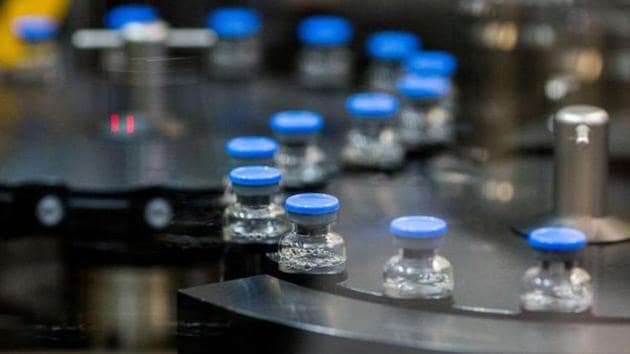 Vials of investigational Covid-19 treatment drug Remdesivir being capped at a Gilead Sciences facility in California in the United States.(REUTERS PHOTO.) Vials of investigational Covid-19 treatment drug Remdesivir being capped at a Gilead Sciences facility in California in the United States.(REUTERS PHOTO.)