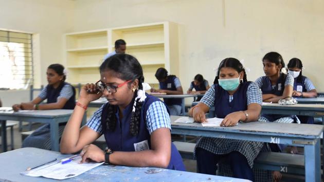 While several parents said that they were not in favour of children stepping out for the exams at this time, others said that they were taking precautions and preparing for the exams. (PTI file photo. Representative image) While several parents said that they were not in favour of children stepping out for the exams at this time, others said that they were taking precautions and preparing for the exams. (PTI file photo. Representative image)