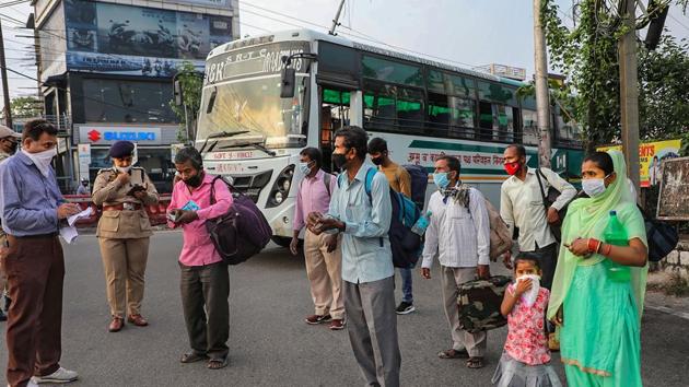 With uncertainty around income, food, and rent, many workers had moved back to their native villages. (PTI) With uncertainty around income, food, and rent, many workers had moved back to their native villages. (PTI)