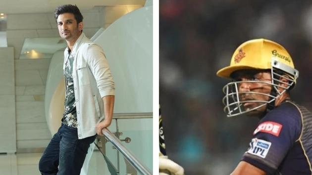 File image of Sushant Singh Rajput and Robin Uthappa.(File) File image of Sushant Singh Rajput and Robin Uthappa.(File)