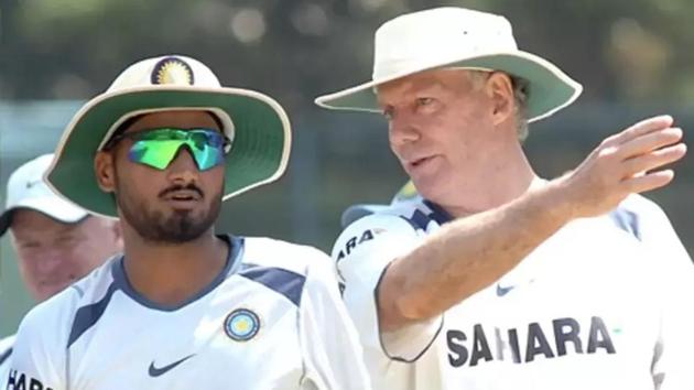 File image of Greg Chappell and Harbhajan Singh.(Getty Images)