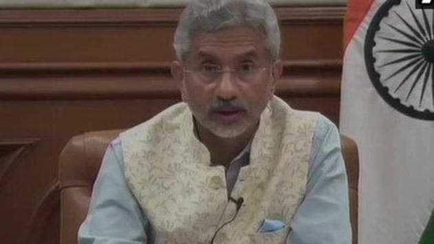 EAM Jaishankar addresed the Annual Conference of Protectors of Emigrants on Monday.(ANI) EAM Jaishankar addresed the Annual Conference of Protectors of Emigrants on Monday.(ANI)