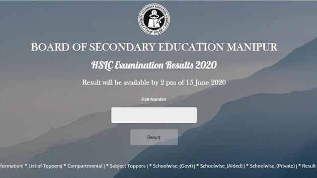 Manipur Class 10th Result 2020. (Screengrab)
