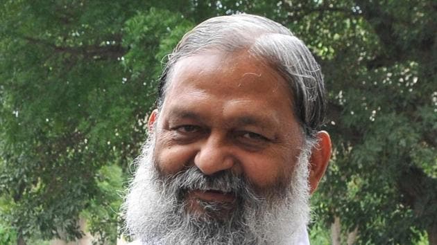 Haryana health minister Anil Vij(67) is likely to be in the hospital for about a week.(ANI)