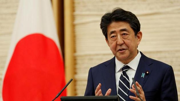 Japan's Prime Minister Shinzo Abe speaks at a news conference on Japan's response to the coronavirus disease, in Tokyo. (REUTERS) Japan's Prime Minister Shinzo Abe speaks at a news conference on Japan's response to the coronavirus disease, in Tokyo. (REUTERS)