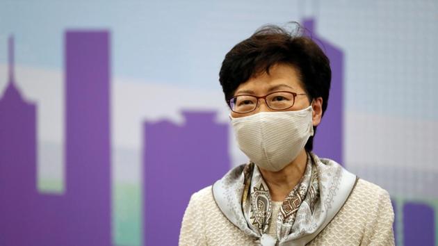 Hong Kong leader Carrie Lam on Tuesday urged opponents of Beijing’s plan to impose national security legislation in the financial hub to stop “smearing” the effort, saying those who did were “the enemy of the people”. (REUTERS) Hong Kong leader Carrie Lam on Tuesday urged opponents of Beijing’s plan to impose national security legislation in the financial hub to stop “smearing” the effort, saying those who did were “the enemy of the people”. (REUTERS)