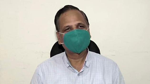 Delhi's Health Minister Satyendar Jain tests negative for Covid-19. His condition is stable though he still has fever.(ANI) Delhi's Health Minister Satyendar Jain tests negative for Covid-19. His condition is stable though he still has fever.(ANI)