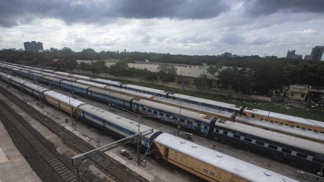 A view of the Ghorpadi locomotive shed in Pune on June 15. The Pune railway division had converted 60 coaches with a capacity of 1,080 beds into isolation wards in April. However, these coaches are lying unused at the Ghorpadi coach repair factory. Though the district administration has maintained that there is no bed shortage, there have been cases when patients were denied admission by hospitals. (Pratham Gokhale / HT Photo) A view of the Ghorpadi locomotive shed in Pune on June 15. The Pune railway division had converted 60 coaches with a capacity of 1,080 beds into isolation wards in April. However, these coaches are lying unused at the Ghorpadi coach repair factory. Though the district administration has maintained that there is no bed shortage, there have been cases when patients were denied admission by hospitals. (Pratham Gokhale / HT Photo)