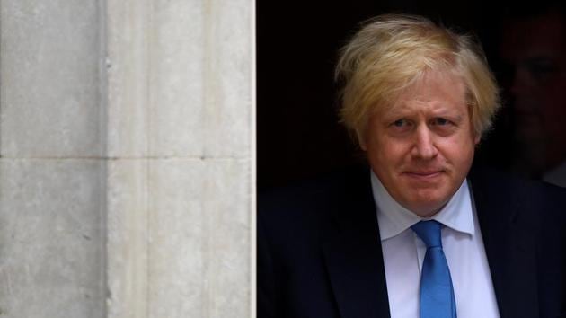 Britain's Prime Minister Boris Johnson leaves Downing Street in London, Britain.(REUTERS)
