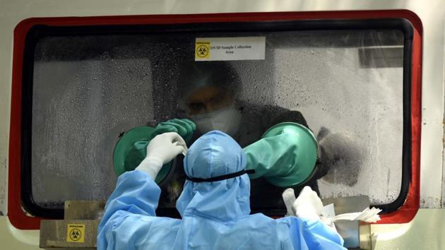 Of the 118 deaths reported in the state, 46 are from Gurugram, followed by 38 from Faridabad. In terms of new coronavirus cases, the city is one of the worst-affected by the pandemic. (Parveen Kumar/HT Photo) Of the 118 deaths reported in the state, 46 are from Gurugram, followed by 38 from Faridabad. In terms of new coronavirus cases, the city is one of the worst-affected by the pandemic. (Parveen Kumar/HT Photo)