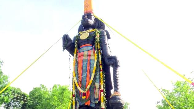 It took more than a dozen of artisans or shilpils working full-time for more than a year to carve out the installation. (ANI) It took more than a dozen of artisans or shilpils working full-time for more than a year to carve out the installation. (ANI)