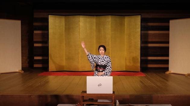 ‘Meet Geisha’ approached the geisha community about an online option, Nishimura told AFP. “They are up for new challenges, not necessarily bound by traditional styles,” she said. “If it weren’t for the geishas in Hakone, I wouldn’t probably have gotten a yes for the online service,” Nishimura added. (Philip Fong / AFP) ‘Meet Geisha’ approached the geisha community about an online option, Nishimura told AFP. “They are up for new challenges, not necessarily bound by traditional styles,” she said. “If it weren’t for the geishas in Hakone, I wouldn’t probably have gotten a yes for the online service,” Nishimura added. (Philip Fong / AFP)