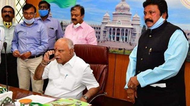 In the 75-member legislative council, Congress has 38 members, JDS 15 and BJP 20 with two independents. Voting, if required, would be held on June 29 but most likely all the seven candidates from the three main political parties will probably be elected unopposed. (Photo @BSYBJP) In the 75-member legislative council, Congress has 38 members, JDS 15 and BJP 20 with two independents. Voting, if required, would be held on June 29 but most likely all the seven candidates from the three main political parties will probably be elected unopposed. (Photo @BSYBJP)