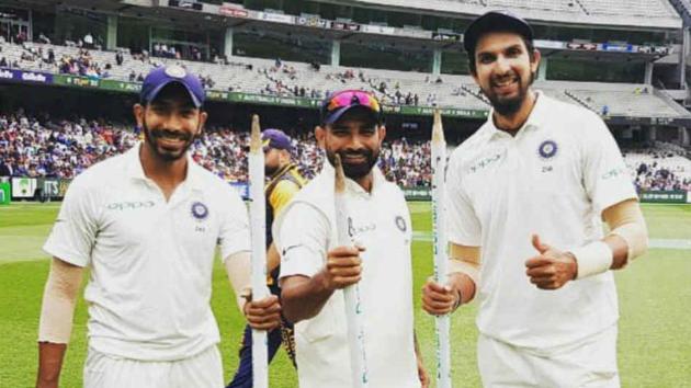 File image of Umesh Yafav, Mohammed Shami and Jasprit Bumrah. (PTI) File image of Umesh Yafav, Mohammed Shami and Jasprit Bumrah. (PTI)