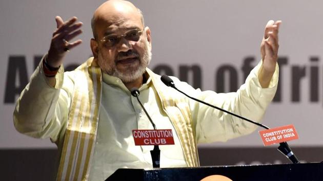 Amit Shah in a series of tweets lauded the government’s decision to unlock the coal mining sector.(Vipin Kumar/HT PHOTO)