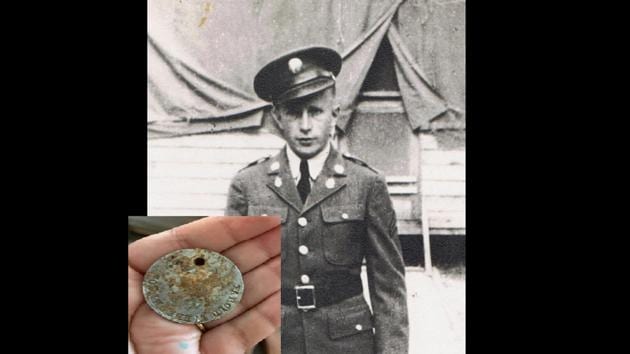 Jasmine Neal came to know that the tag belonged to Melissa Goodman’s late grandfather, Harold Henderson.(Facebook/@Melissa Goodman) Jasmine Neal came to know that the tag belonged to Melissa Goodman’s late grandfather, Harold Henderson.(Facebook/@Melissa Goodman)