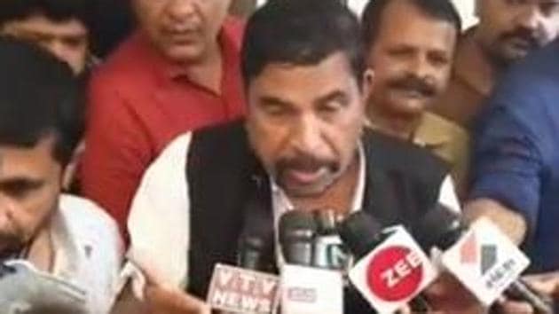 This is not the first time that tribal leader Chottu Bhai Vasava has made news during the Rajya Sabha elections. (Videograb)