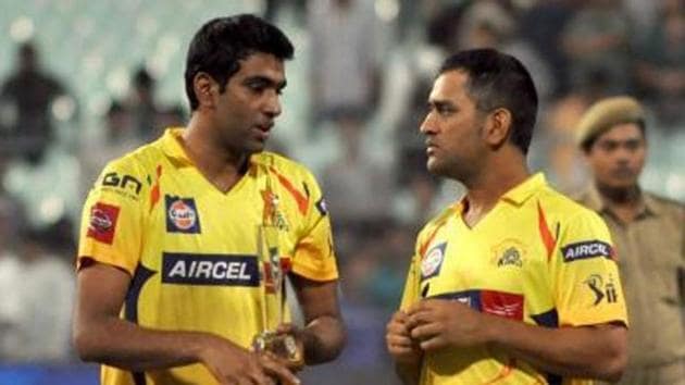 Ravichandran Ashwin and Mahendra Singh Dhoni. File image. (IPL) Ravichandran Ashwin and Mahendra Singh Dhoni. File image. (IPL)