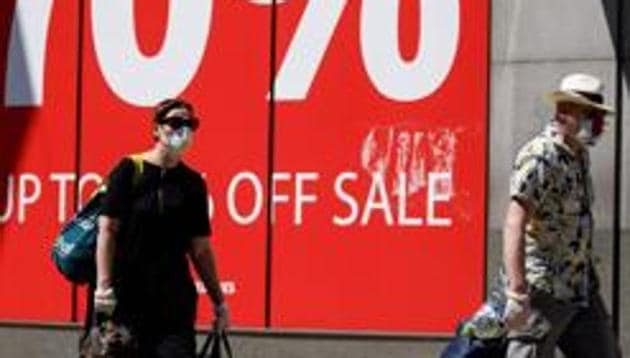 As of June 18, the cumulative figure for deaths in the UK was 42,288 and 300,469 cases.(AFP) As of June 18, the cumulative figure for deaths in the UK was 42,288 and 300,469 cases.(AFP)
