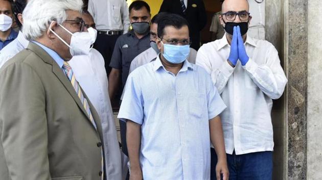 Kejriwal said his party is standing with the security forces and the country on the issue of Chinese aggression in the Galwan Valley. (Sonu Mehta/HT PHOTO) Kejriwal said his party is standing with the security forces and the country on the issue of Chinese aggression in the Galwan Valley. (Sonu Mehta/HT PHOTO)